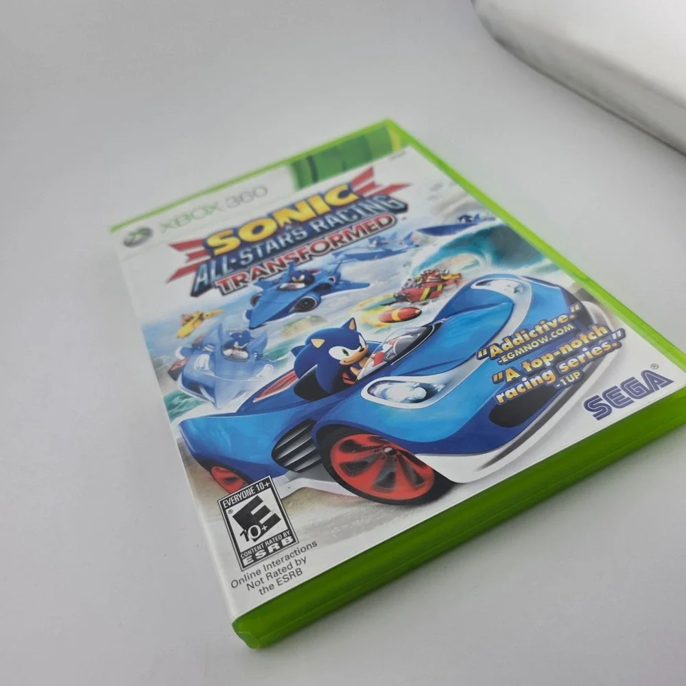 Sega Sonic & All-Stars Racing Transformed Xbox‎ 360 Game Blue Family Retro